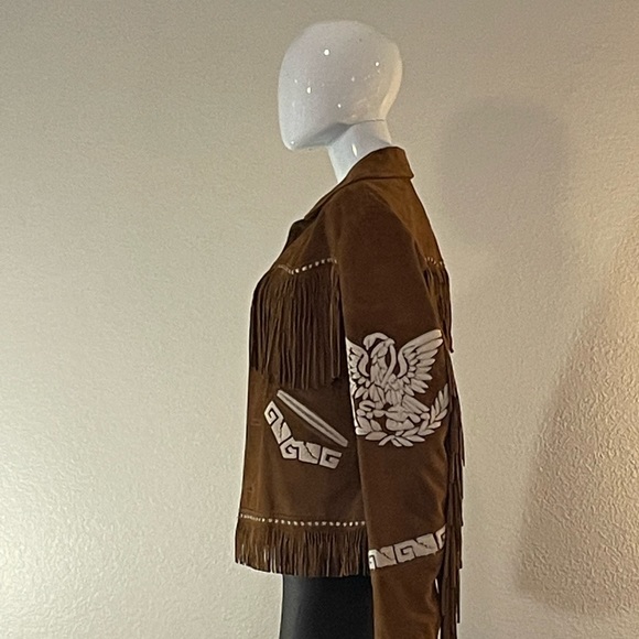 Rare Vintage Ralph Lauren Suede Eagle Jacket - Picture 2 of 8